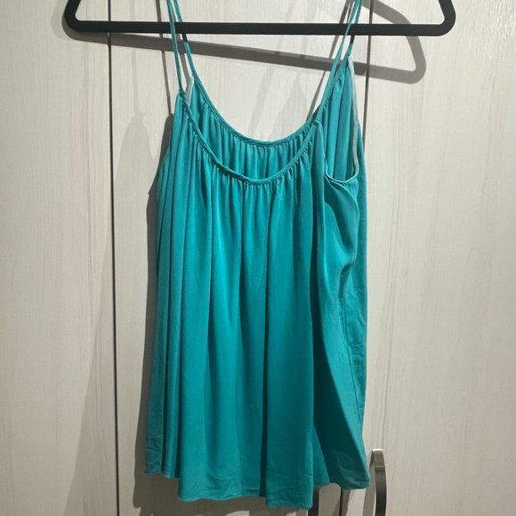 100% Silk Babaton Teal Camisole - Picture 5 of 5